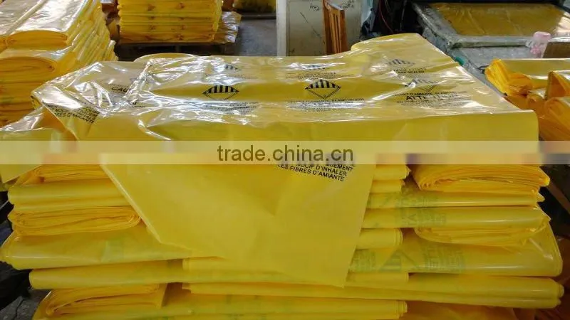 PE Hospital garbage bag/waste medical plastic bags