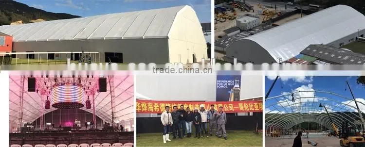 Best quality economical large space strong structure temporary permanent safe industrial warehouse storage tent for sale