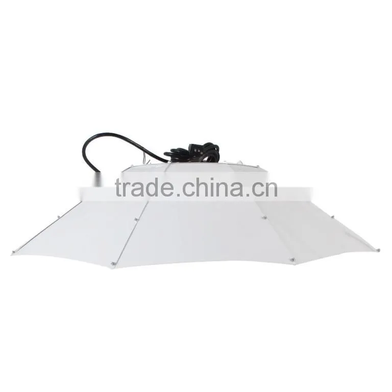 hydroponics aluminium vertical or horizontal grow light umbrella reflector / Umbrella-Shape Parabolic Grow Light Reflector: