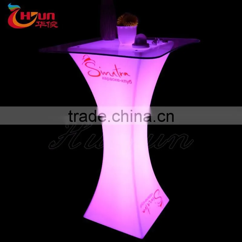 indoor and outdoor led table/weeding/party/nightclub cocktail table