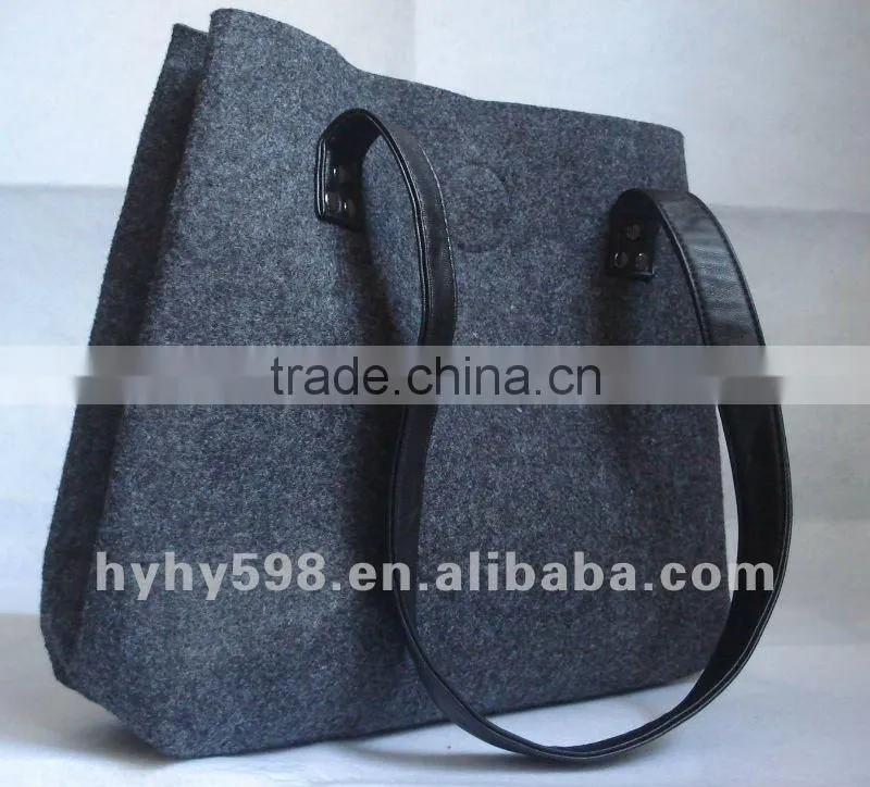 #14090502 new design eco-friendly felt shoulder bag