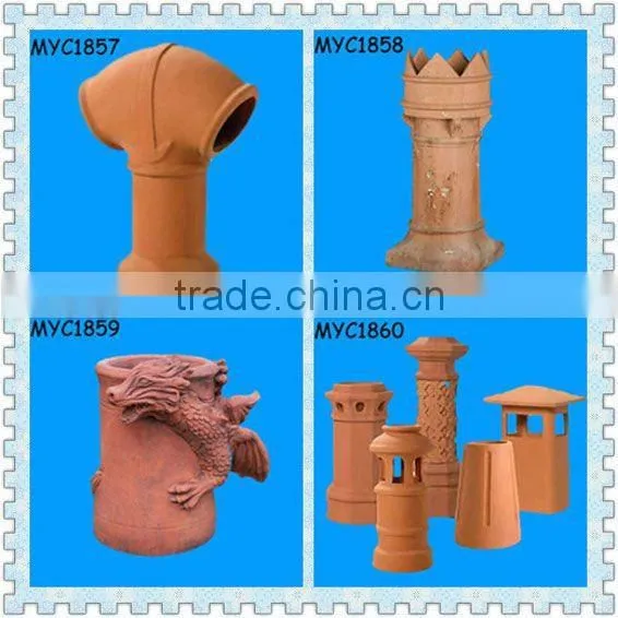 Terracotta chimney rain caps