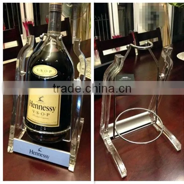 2015new arrival special shape acrylic wine display rack for shop custom design acrylic wine dispaly with high quality from China