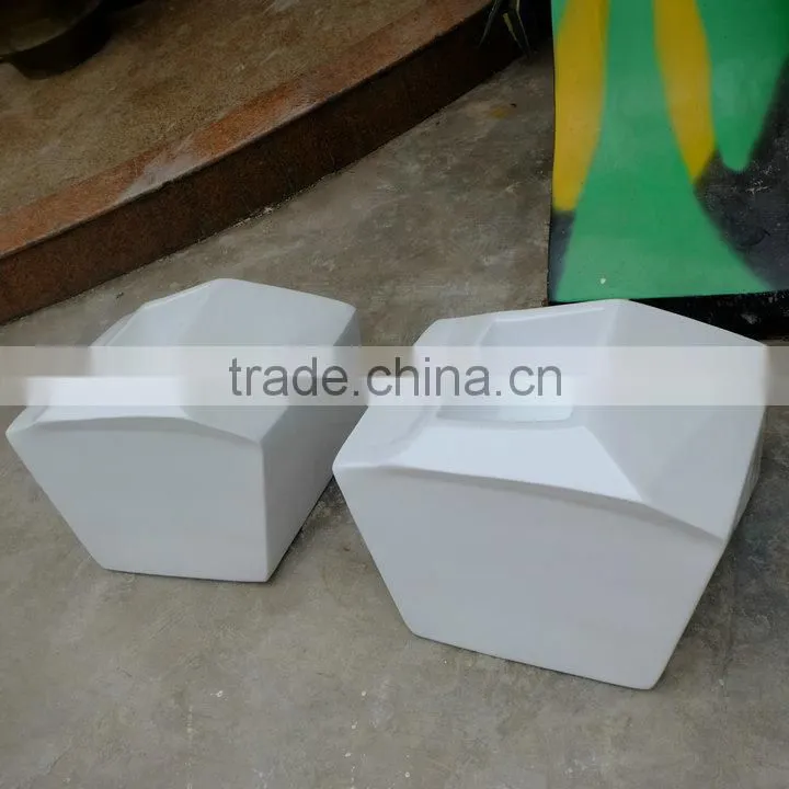 Fashion big fiberglass planter pot