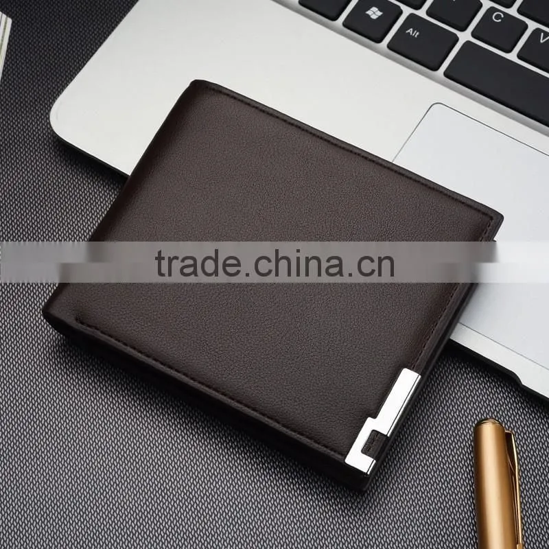 Men leather wallet/genuine leather wallet/black wallet