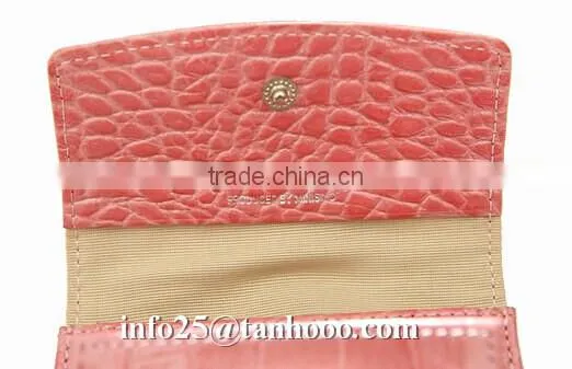 Sexy clip/sexy crocodile cute leather purse/sexy leather coin bag