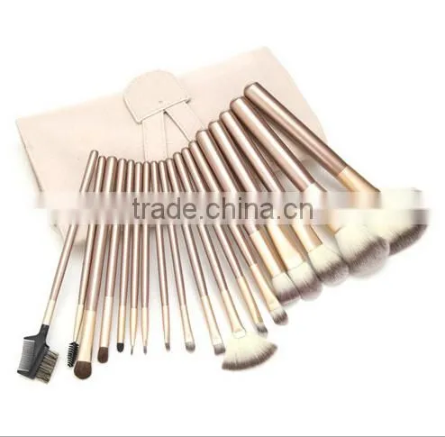 wholesale 24 pcs rose color professional makeup brush makeup brush set