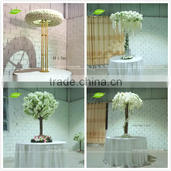 GNW 2016 hot-selling 6.5ft wedding flower wall backdrop with sil rose for wedding stage decoration