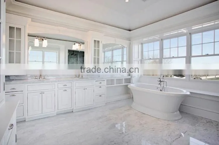 Top quality indoor design natural stone promotion white marble tile