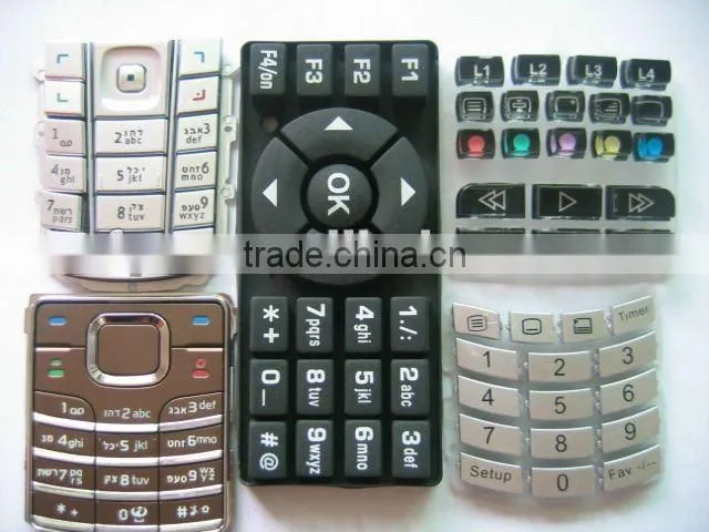 colored silicone button silica gel keypad rubber botton