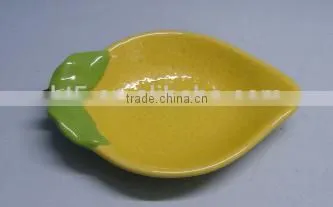 ceramic pear kid serving plate