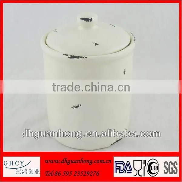 Ceramic Bottle with wooden lid