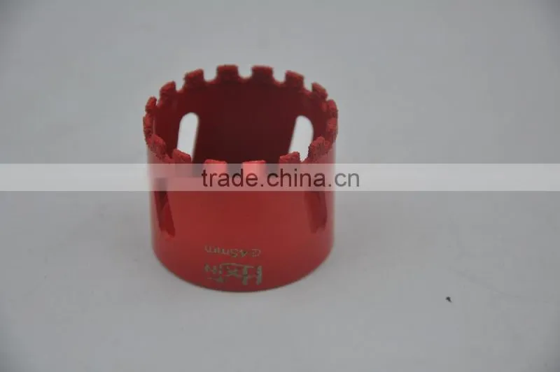 40mm Vacuum Brazed Diamond hole saw / Diamond core drill bits