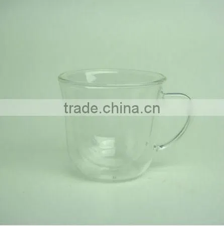 drinking cup double wall glass cup