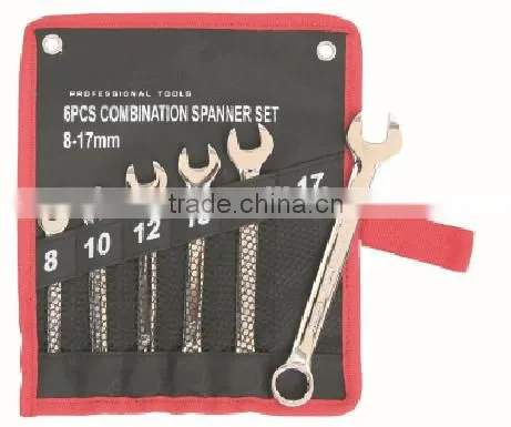 6 pcs Forged carbon steel Combination spanner set / Wrench set