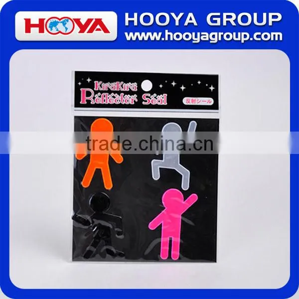 4 pcs Lovely High Visibility Design Reflective Stickers Set