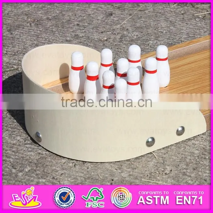 2016 Hot sale baby wooden bowling toy, new design children wooden bowling toy W01A141