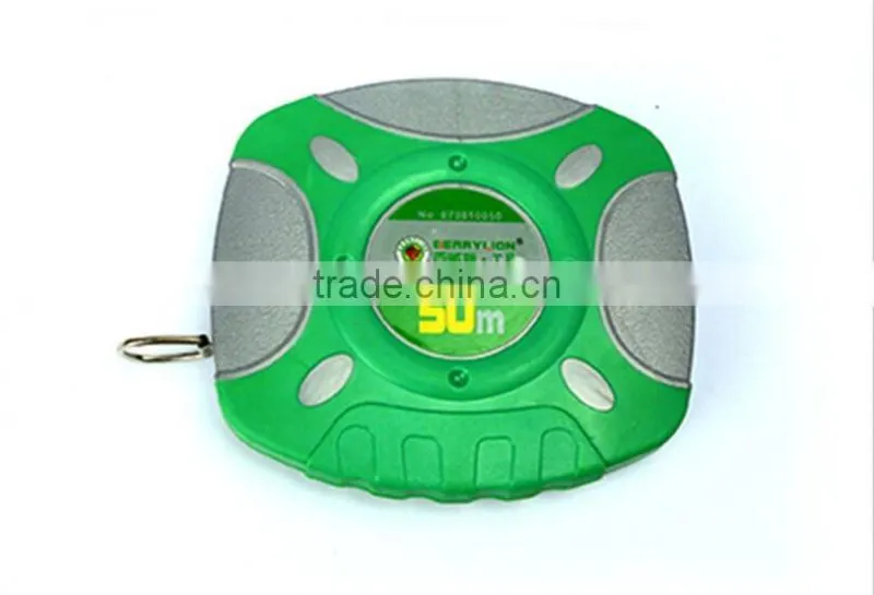 50m plastic shell long steel measuring tape, high quality measuring tape