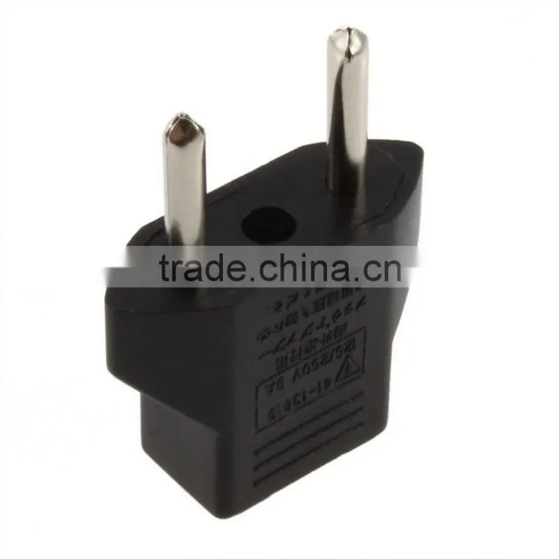1Pcs Universal Travel US or EU to EU AC Plug Adapter Converter USA to Euro Europe Wall Power Charge Outlet Sockets