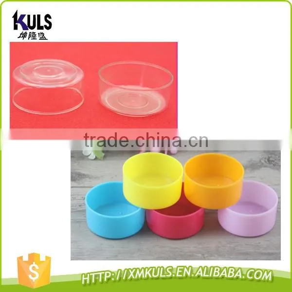 1.8cm ~2.2cm height various shape plastic candle jars candle holders