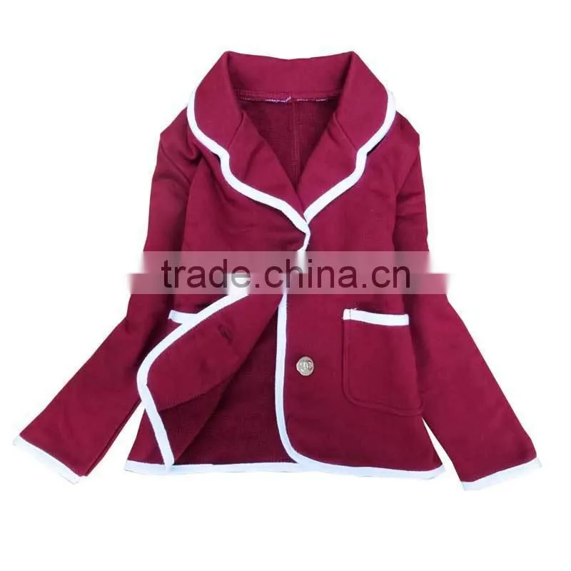 New fashion 100% cotton primary school uniform designs