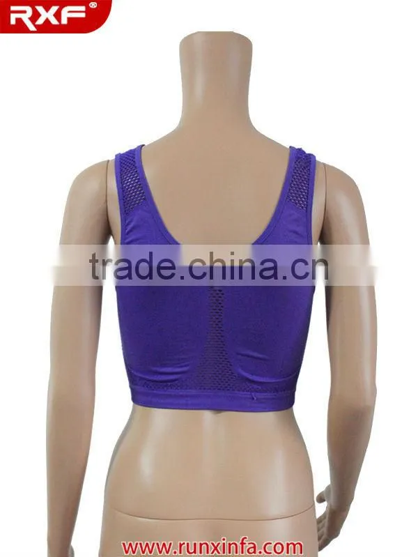 2015 Yoga Breathable seamless sport bra / Runxinfa sports bra factory
