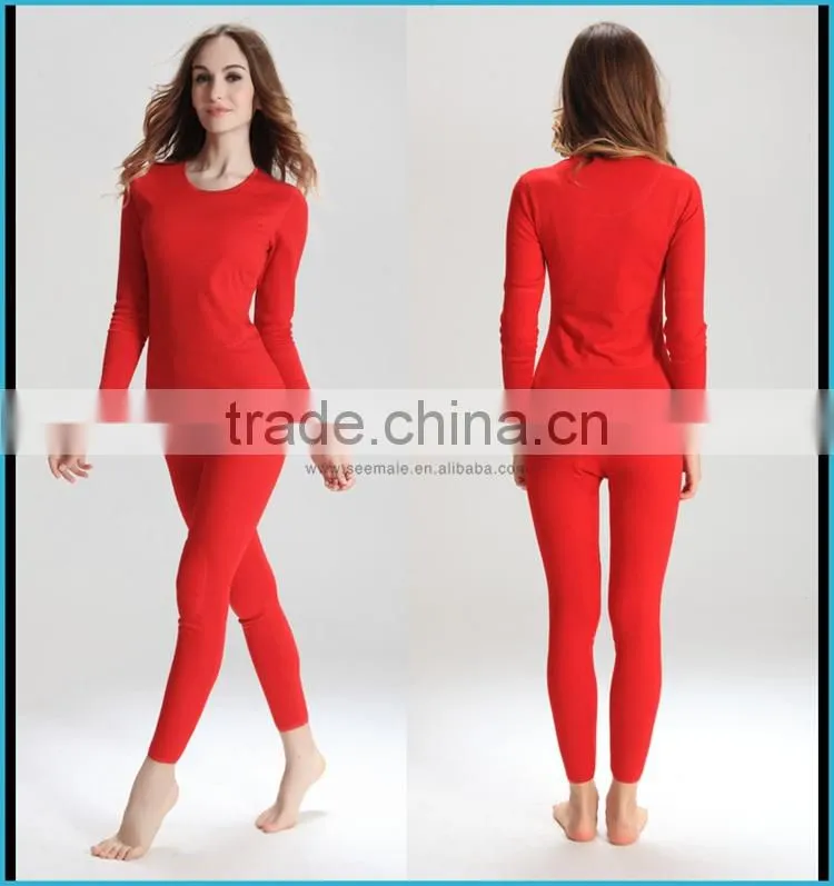 Couples Heated Thermal Underwear Thick Double Layer Merino Wool Polartec Thermal Underwear Knee Support Thermo Underwear