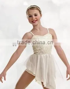 New Design Fashion Fancy Hot Sale High Quality sequin spandex Ballet dance wear
