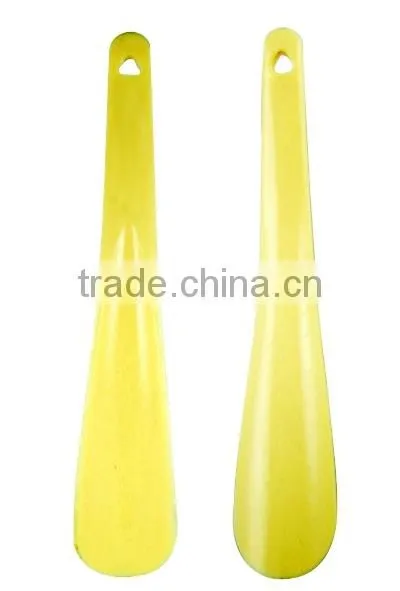 Shiny logo printed long handled shoe horn