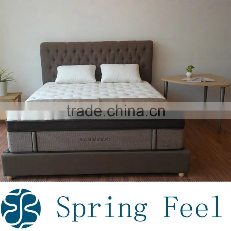 Extra Comfortable Euro Top Pocket Spring Mattress Bedroom Furniture Sets