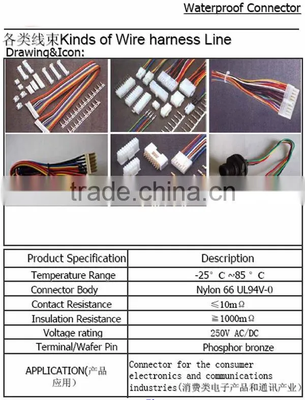 D-SUB 9P/HD15P assembly type straight Waterproof Connector