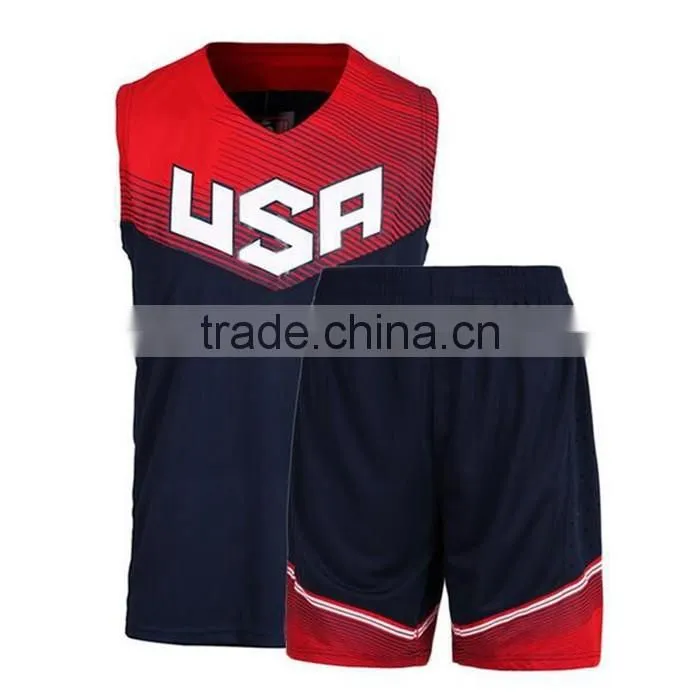 High quality cheap custom uniform basketball jersey design 2016
