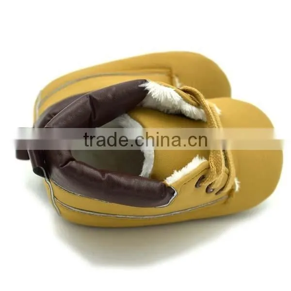 autumn&winter khaki warm baby shoes 0-18month