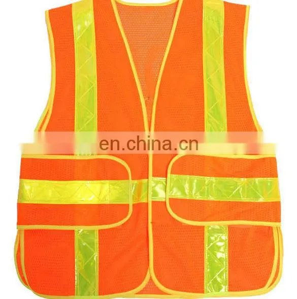 High reflective safety Hi-vis wasitcoat vest/ road safety policemen workwear vest