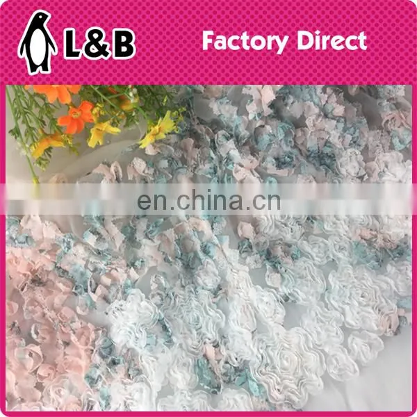 New design popular embroidery organza lace fabric