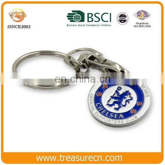 Wholesale shopping cart token coin, trolley token, caddy coin keychain