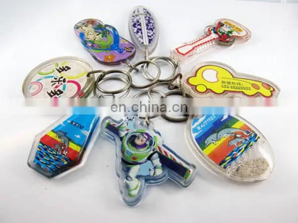 Sea turtle shape with personally design card inserted Acrylic keychain