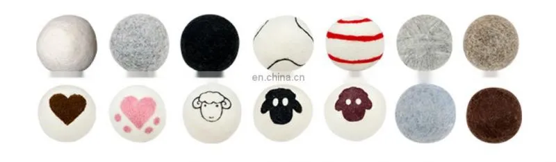 factory supply customized size wool chemical fiber tennis ball