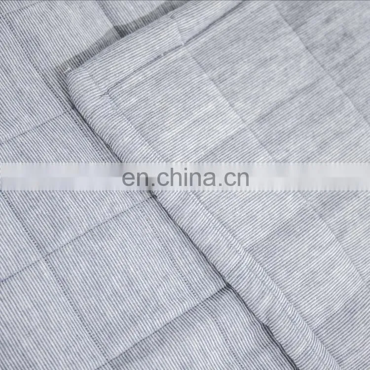 King size Gray color Vintage Washed Solid Cotton Quilt and Shams Set /Comfortable bedding bed sets