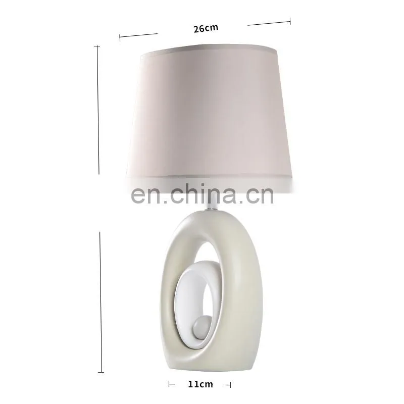 Modern style ceramic table light and home decorative table lamp