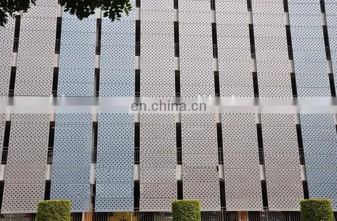Perforated metal panel lightweight wall panel with 0.4mm aluminum sheet