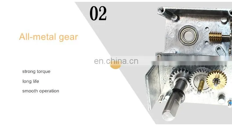 ChiHai Motor CHW4058-3162 High Precision DC 24V 12V Worm Gear Box Reduction Electric Motor Double Shaft Gear Motor