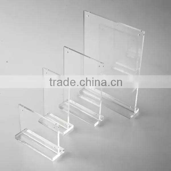 Wall mount clear acrylic brochure holder