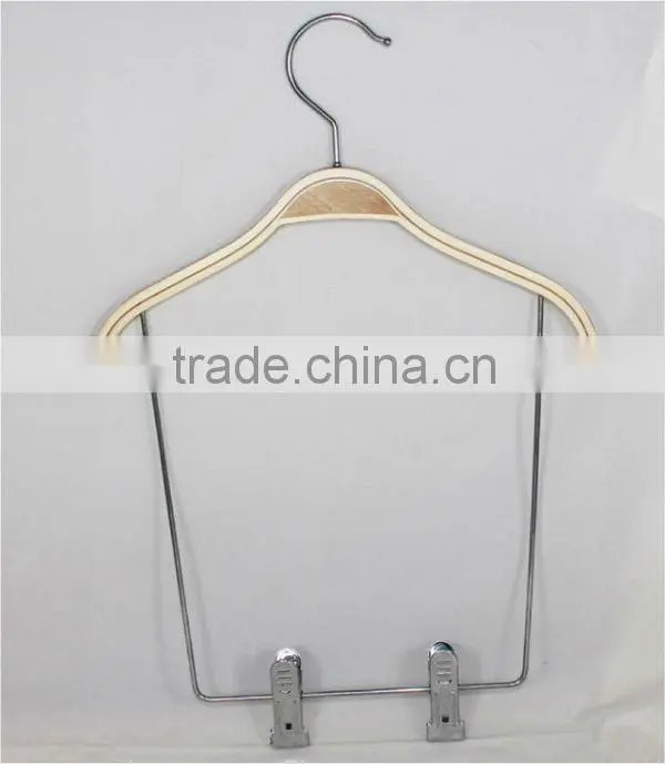 LL-08 magic flat wooden clothes hanger