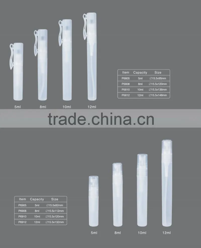 hot sale ! Plastic Popular new style hyaline frosted perfume pen