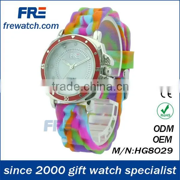 2013 Newest women multi color silicon strap watches