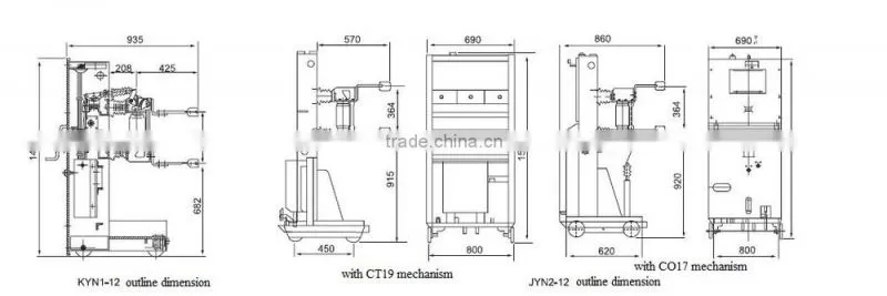ZN28-12C Seires of Withdrawable HV Indoor Vacuum Circuit Breaker