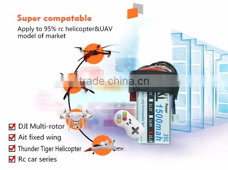 XXL 25C 6S 1500mAh 22.2V lipo battery batteria akku packs accumulators rc helicopters Toys & Hobbies