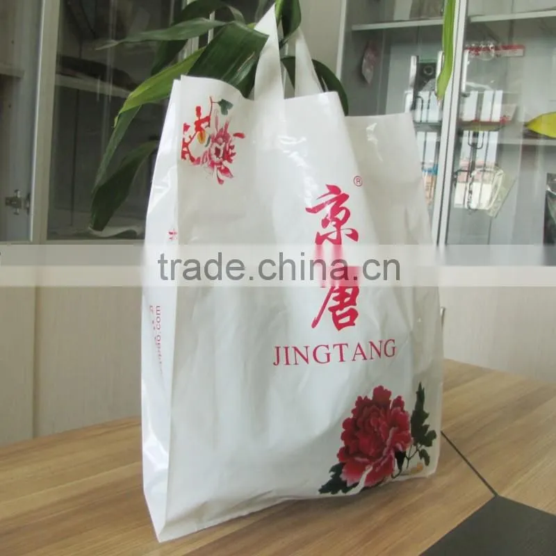 Hand Length Handle Sealing & Handle Apparel Industrial Use clothing bag coloured frosted