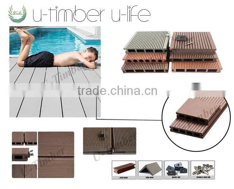 Solid engineered wood WPC flooring Yacht Teak Decking